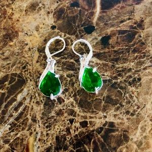 Green Emerald Earrings
